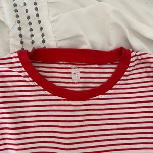 pacsun me to we red striped tee